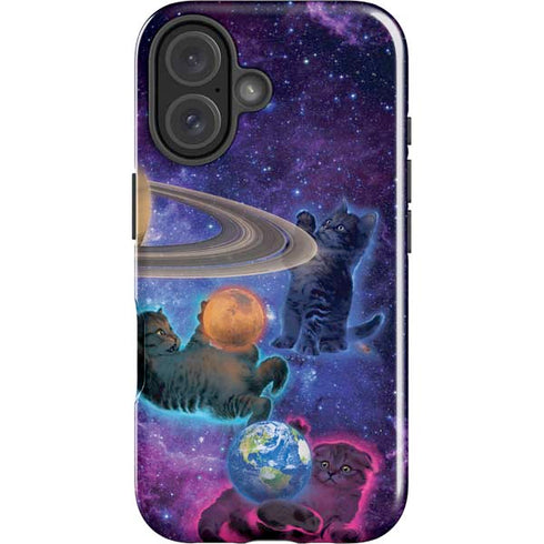 Cosmic Kittens by Vincent Hie iPhone 16 Impact Case